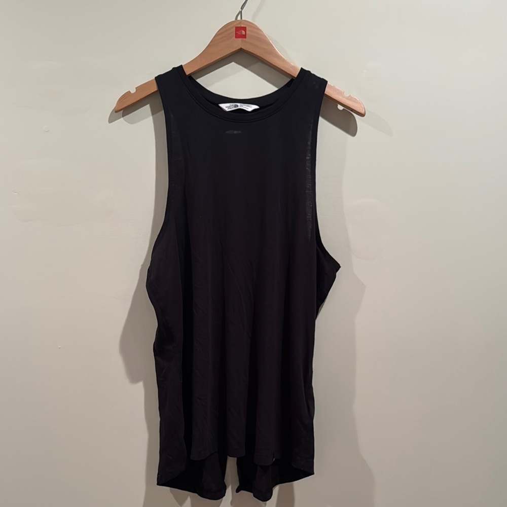 The North Face Black Sleeveless Muscle Tee with Cut Out Design